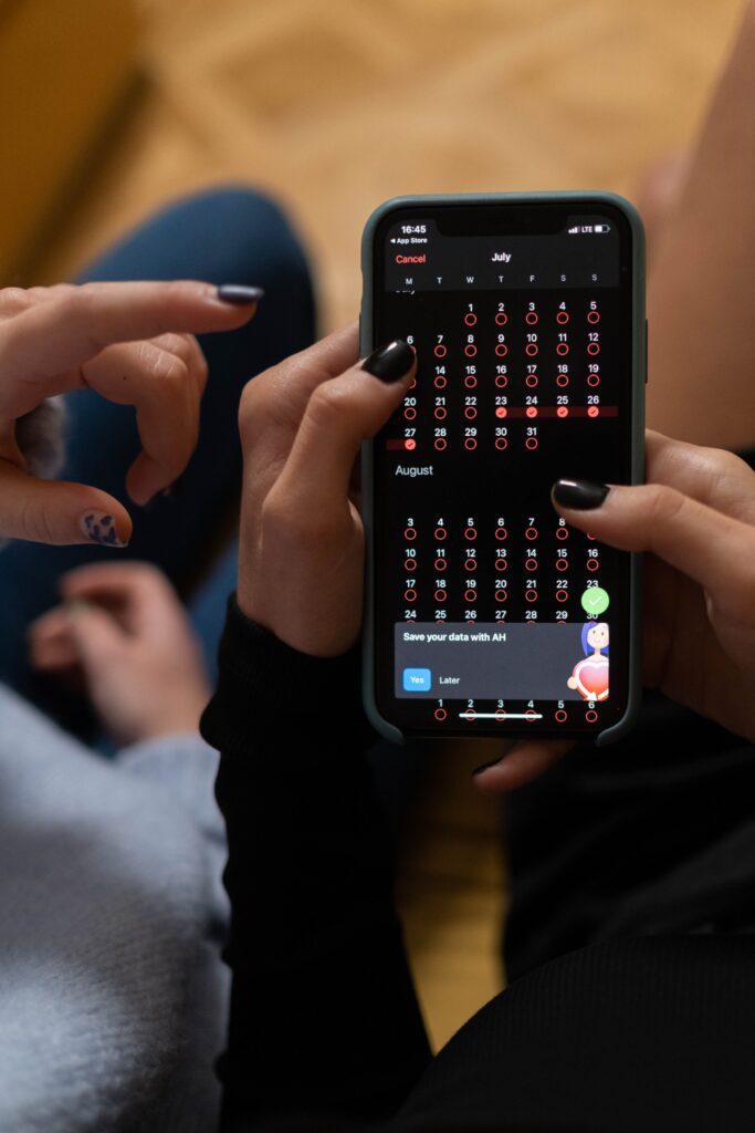 Calendar on Mobile Phone