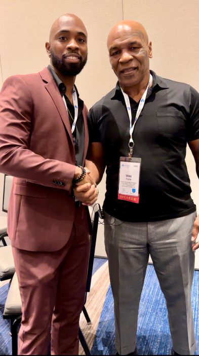 Isaac Barnes and Mike Tyson Isaac Barnes and Mike Tyson